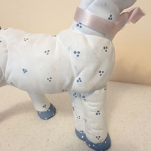 Vintage Kimple Ceramic Mold Christmas Reindeer & Santa Sleigh Quilted Figures - Picture 11 of 16